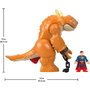 Imaginext - DC Super Friends Superman vs Kaiju, Figurine de Combat avec Lumière et Son, Action et Chaînes, Licence DC Comics (Réf. Jdl07, Mattel)