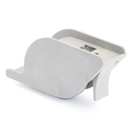 Q&Q Rueda Nido Aladin Roue d'angle fixe avec frein épaisseur 30 mm couleur gris pour mobilier enfant