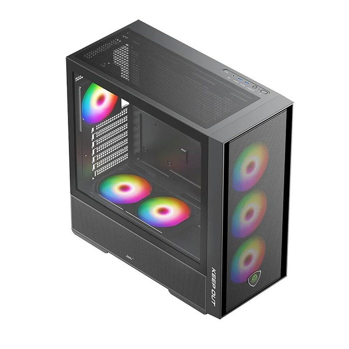 Boîtier ATX semi-tour KEEP OUT KO XC-805 MESH ARGB USB3 Noir