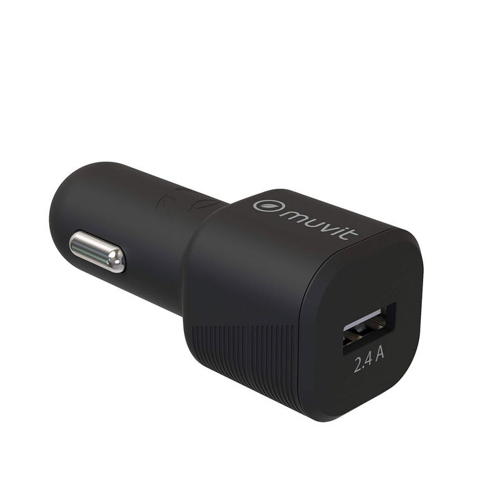 Chargeur de voiture électrique Muvit 1,2 m Noir
