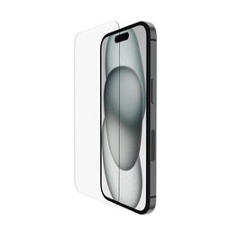 Belkin Ova131Zz Protection écran en verre trempé pour iPhone 15 – Anti-rayures et anti-traces