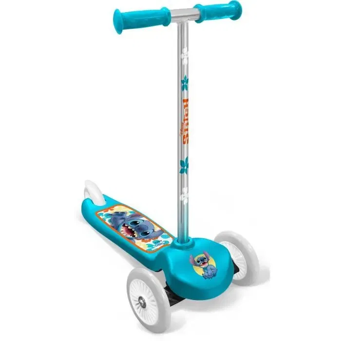 Disney Stitch - Trottinette 3 roues Steering pour enfants à partir de 3 ans, plateau antidérapant, roues ABEC 5 et frein arrière Disney Stitch - Trottinette 3 roues Steering pour enfants à partir de 3 ans, plateau antidérapant, roues ABEC 5 et frein arrière