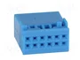 4CARMEDIA Boîtier de connecteur Quadlock fiche mâle 12 broches bleu pour VW 2011+