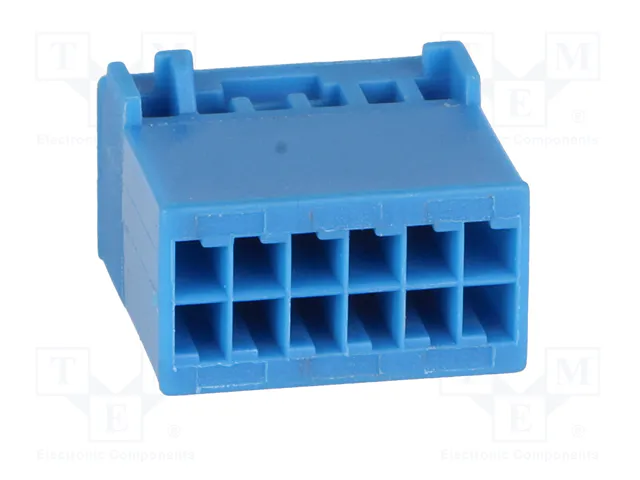 4CARMEDIA Boîtier de connecteur Quadlock fiche mâle 12 broches bleu pour VW 2011+