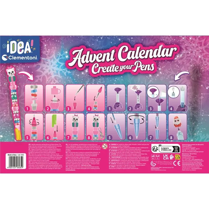 Clementoni Calendrier de l'avent Édition Atelier des Stylos - 24 surprises