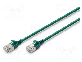 DIGITUS Câble Ethernet Patch Cord Cat 6a F/FTP 2m Vert