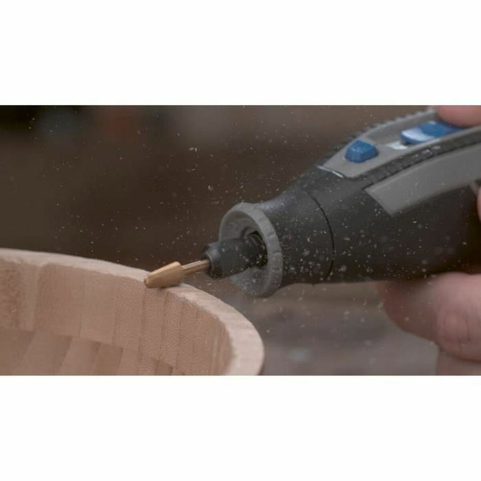 Dremel Lot de 2 fraises Max 117 acier rapide ø 6,4mm bout rond