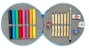 Safta Plumier rond Paw Patrol "Pups Rule" 18 pièces, dimensions 21 x 3.5 cm, pour enfants à partir de 3 ans