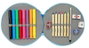 Safta Plumier rond Paw Patrol "Pups Rule" 18 pièces, dimensions 21 x 3.5 cm, pour enfants à partir de 3 ans