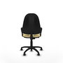 PIQUERAS Y CRESPO Chaise de bureau Algarra similicuir crème