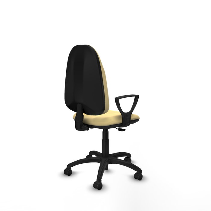 PIQUERAS Y CRESPO Chaise de bureau Algarra similicuir crème
