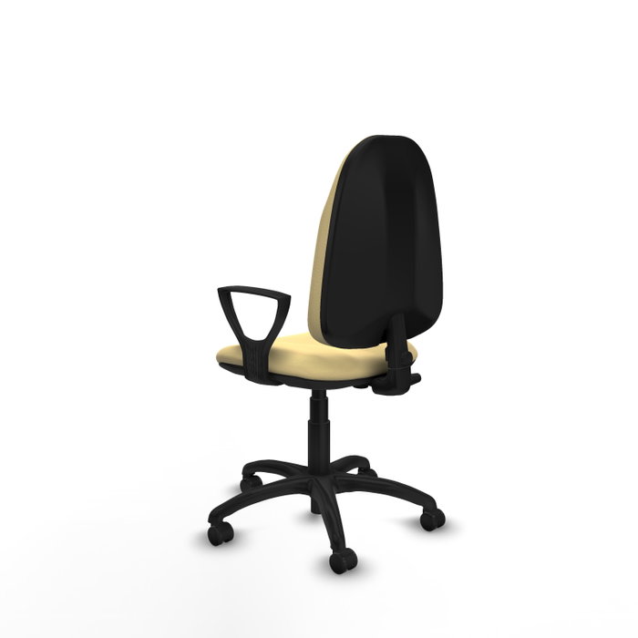 PIQUERAS Y CRESPO Chaise de bureau Algarra similicuir crème
