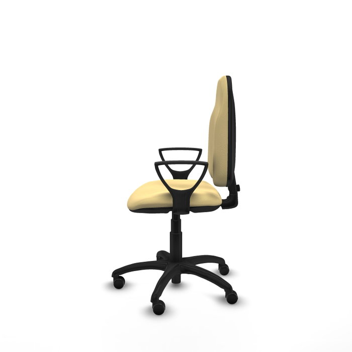 PIQUERAS Y CRESPO Chaise de bureau Algarra similicuir crème