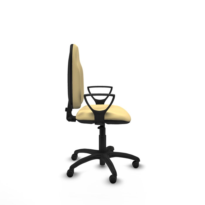 PIQUERAS Y CRESPO Chaise de bureau Algarra similicuir crème