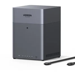 Ugreen UGREEN NASync DH4300 Plus Serveur NAS 4 Baies 8 Go de RAM Ports 2.5 GbE et USB pour Stockage, Partage et Sauvegarde - Interface UGOS Pro