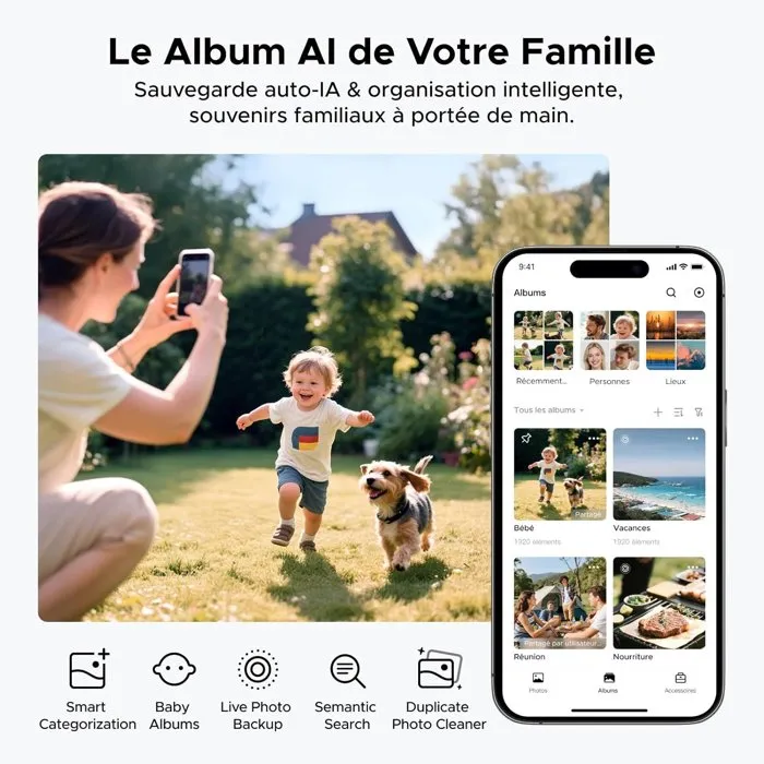 Ugreen UGREEN NASync DH4300 Plus Serveur NAS 4 Baies 8 Go de RAM Ports 2.5 GbE et USB pour Stockage, Partage et Sauvegarde - Interface UGOS Pro