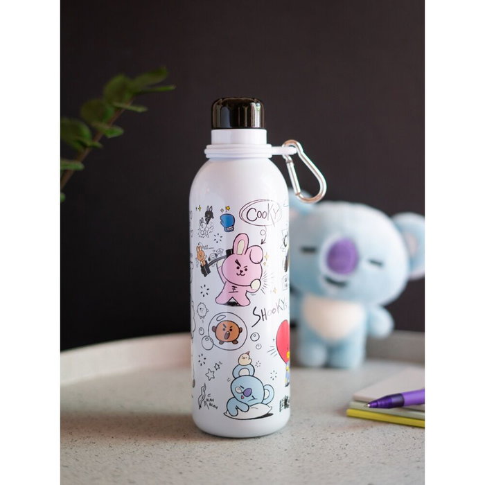 ERIK Gourde isotherme en acier inoxidable 500ml avec double paroi pour maintien de la température - BT21