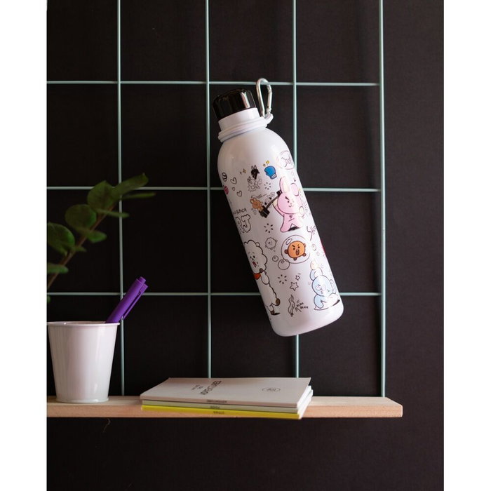 ERIK Gourde isotherme en acier inoxidable 500ml avec double paroi pour maintien de la température - BT21