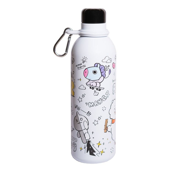 ERIK Gourde isotherme en acier inoxidable 500ml avec double paroi pour maintien de la température - BT21