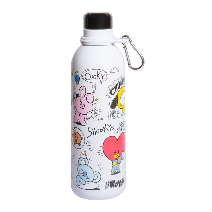 ERIK Gourde isotherme en acier inoxidable 500ml avec double paroi pour maintien de la température - BT21
