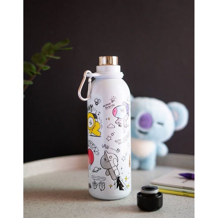 ERIK Gourde isotherme en acier inoxidable 500ml avec double paroi pour maintien de la température - BT21