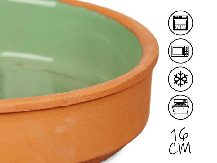 LA DEHESA Set de 6 caquelons en terre cuite vert menthe 16 cm