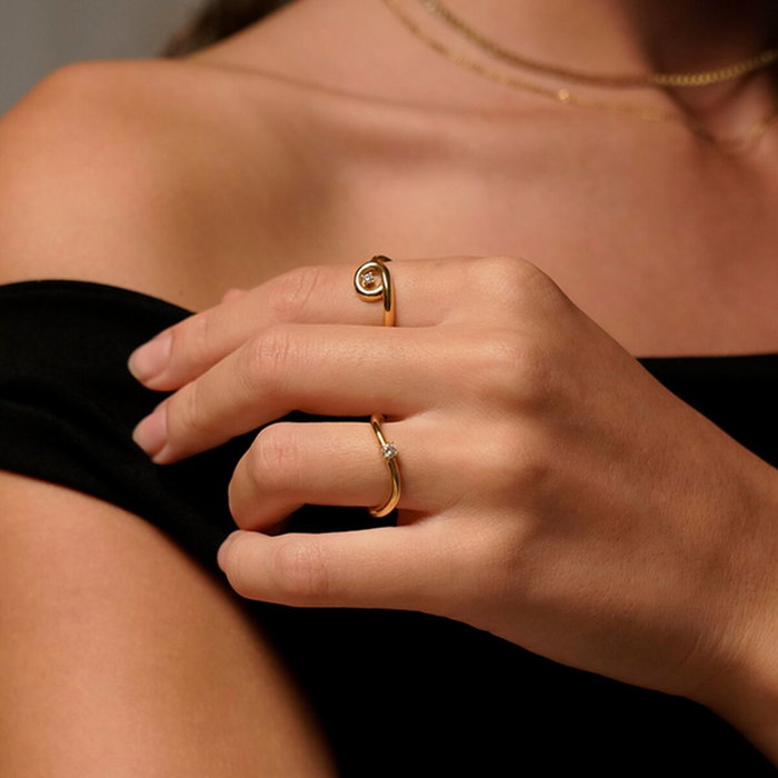 Bague Femme One Jewels OJIFR03G-7 Doré 7