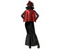 Otros - Disfraz Vampiresa - Costume de Vampiresse pour Femme avec Robe Noire et Cape - Taille XL - Déguisement Halloween Adulte - Polyester