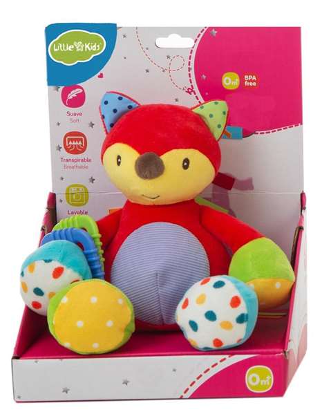 BigBuy Fun Peluche Zorro Rojo Activity 26 cm