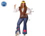 BigBuy Carnival Déguisement Hippie Femme XXL Multicolore