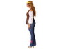 BigBuy Carnival Déguisement Hippie Femme XXL Multicolore