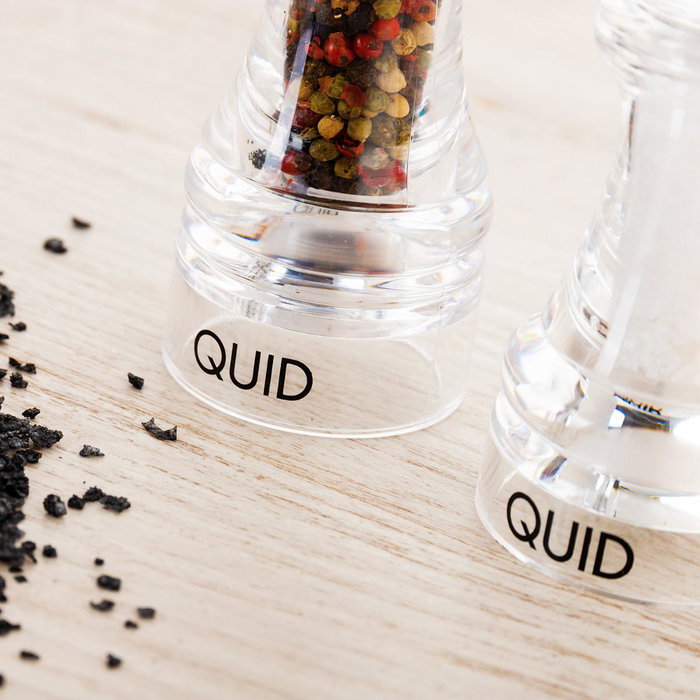 Quid Molinillo Acrílico Hábitat 18 cm Transparente Plástico Mate (12 Unidades)