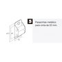 WOLFPACK LINEA PROFESIONAL Guide sangle volet zingué avec rouleaux nylon 22 mm