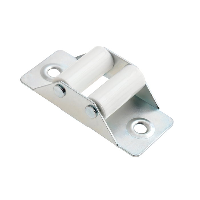 WOLFPACK LINEA PROFESIONAL Guide sangle volet zingué avec rouleaux nylon 22 mm WOLFPACK LINEA PROFESIONAL Guide sangle volet zingué avec rouleaux nylon 22 mm