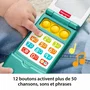 Fisher-Price - Téléphone portable à clapet éducatif pour enfant - Sons, lumières, 12 boutons, écran miroir, apprentissages