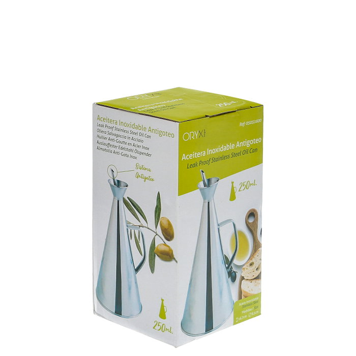 ORYX Huilière en Acier Inoxydable Anti-goutte 250ml