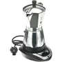 Bialetti Cafetière italienne électrique Moka Timer - 6 tasses (300 ml) - Inox programmable pour espresso