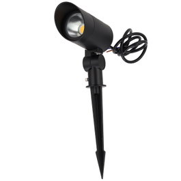 Projecteur LED de jardin avec piquet 18W 60º IP65 3000K Finition noire