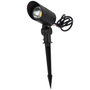 Projecteur LED de jardin avec piquet 18W 60º IP65 3000K Finition noire