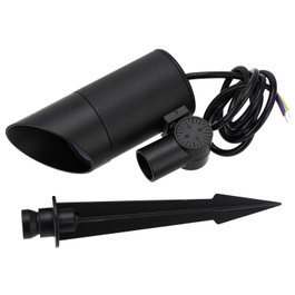 Projecteur LED de jardin avec piquet 18W 60º IP65 3000K Finition noire