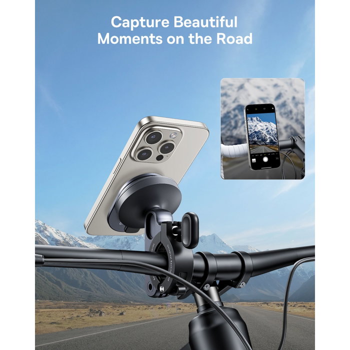 Baseus PrimeTrip Series Support magnétique pour vélo Argent