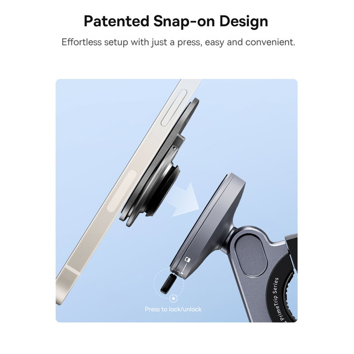 Baseus PrimeTrip Series Support magnétique pour vélo Argent