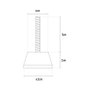 Ensemble silentblock pour sol s-40, 7 x 4,5 cm