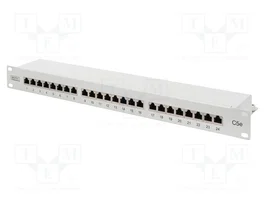 DIGITUS Panneau de brassage Cat 5e 24 ports RJ45 19 pouces