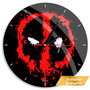 Marvel Horloge Murale Deadpool 30,5 cm - Mécanisme Silencieux, Cadran Réfléchissant Brillant, Fonctionne sur Pile AA