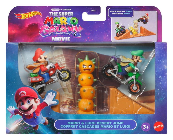 Mattel Hot Wheels Playset Mario & Luigi Saut du Désert Super Mario Galaxy Mattel Hot Wheels Playset Mario & Luigi Saut du Désert Super Mario Galaxy