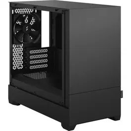 Fractal Design Pop Mini Silent Black Solid FD-C-POS1M-01 - Boîtier PC Micro-ATX/Mini-ITX Noir - Silencieux, 3 Ventilateurs, USB 3.1 Type-C Ready, jusqu'à 6 SSD