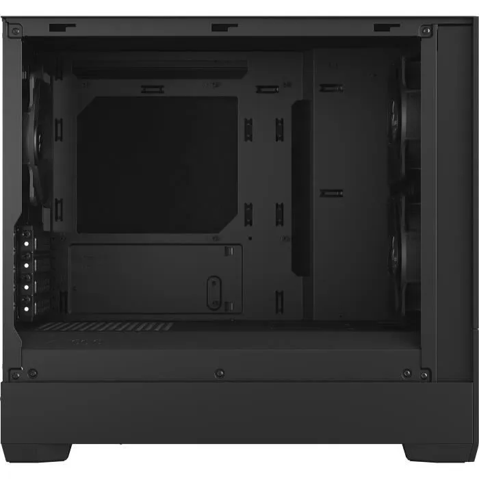 Fractal Design Pop Mini Silent Black Solid FD-C-POS1M-01 - Boîtier PC Micro-ATX/Mini-ITX Noir - Silencieux, 3 Ventilateurs, USB 3.1 Type-C Ready, jusqu'à 6 SSD