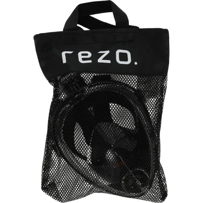 Rezo Masque de Plongée Intégral Silicone Taille S/M avec Écran Panoramique, Anti-Buée et Support GoPro