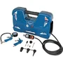 Scheppach AIR CASE - Compresseur d'air portatif 2L 1100W 8 bars - Valise avec soufflette, poignée de gonflage et 12 accessoires